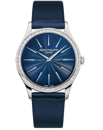 Patek Philippe Calatrava 4897 White Gold Midnight Blue Watch 4897/300G-001 - Click Image to Close